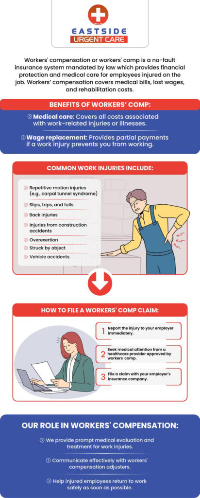Workers compensation insurance is used when an employee gets injured by their work duties. It may have some benefits for employees who have medical bills or any kind of disability. If you were looking for workers compensation near you, look no further! For more information, contact us or book a same-day priority appointment. We are conveniently located at 872 Ohio Pike Cincinnati, OH 45245.